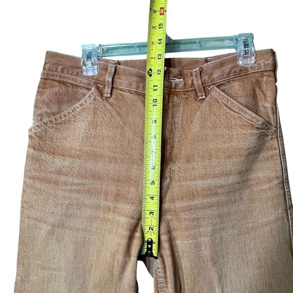 Uniqlo Jeans Women's 28 Burnt Orange Straight Leg Denim Casual Workwear Pants - Picture 8 of 12